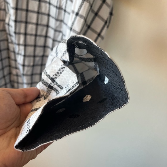 Robert Graham graph check pattern button down dress shirt - 100% cotton - Picture 7 of 8